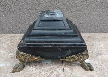 Podstawa marmur świecznika kandelabra nogi stopki z brązu