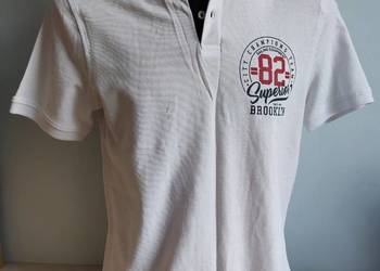 Koszulka polo biała SU Straight Up - NOWA