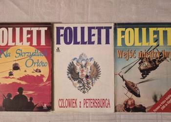 Ken Follett zeataw książek po18 zł/szt.