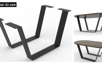 Noga do stołu nogi komplet 2szt solidne grube