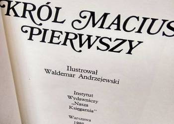 Król Maciuś pierwszy Korczak oprawa introligatorska książki Król Maciuś pierwszy Korczak oprawa introligatorska książki