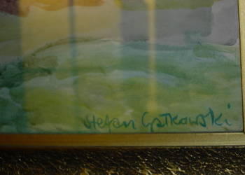 Akwarela pejzaż Stefan Gałkowski