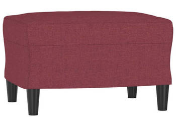 Podnóżek czerwone wino 60x50x41 cm tapicerowany tkaniną WM-349285