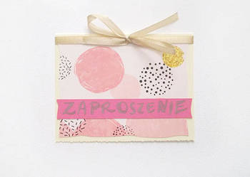pastelowe zaproszenie puste, pudrowe zaproszenia uniwersalne