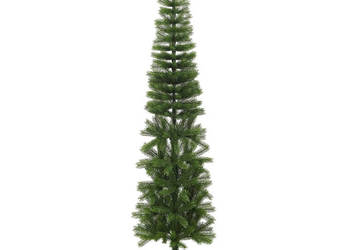Sztuczna smukła choinka ze stojakiem 240 cm PE WM-344647
