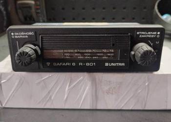 Radio UNITRA  safari 6 R801 Głośniki UNITRA Tonsil antena nowe fiat FSO PRL