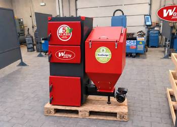 Kocioł piec c.o. na groszek 35kW do 350m2 żeliwny podajnik