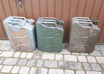 3 x kanister metalowy 20 litrów