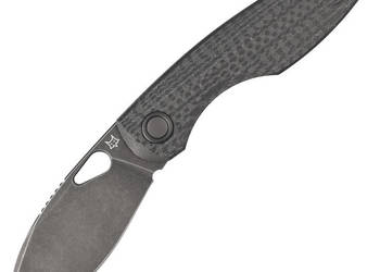 Nóż składany FOX Chilin Black Carbon Fiber, Black Stonewashed PVD M398 by…