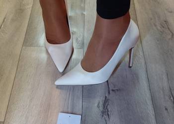 (39/40) ASOS Design/Białe czółenka szpilki wieczorowe z Londynu, NOWE (39/40) ASOS Design/Białe czółenka szpilki wieczorowe z Londynu, NOWE