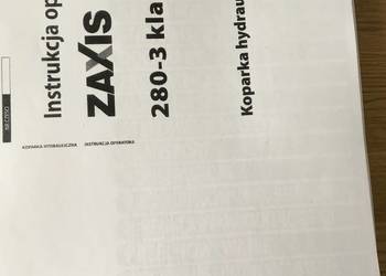 dtr instrukcja obsługi koparka hitachi zaxis 280LC-3 i inne