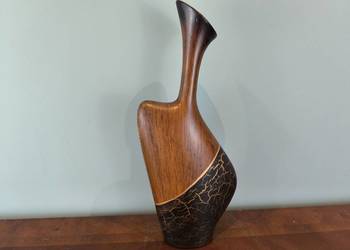 Piękny unikalny wazon ceramiczny zdobiony, polecam
