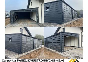Garaże Blaszane Wiaty Hale/Carport z Pomieszczeniem Gospodarczym Ry-Stal
