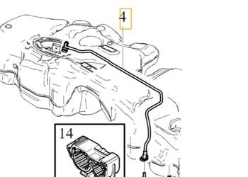 VOLVO S90 V90 XC90 V60 XC60 II S60 III przewod paliwowy