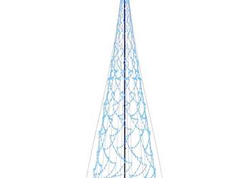 vidaXL Choinka stożkowa, 3000 niebieskich diod LED, 230x800 cm(SKU:343515)