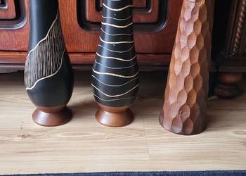 Wazony  z egzotycznego drewna sztuka 50 zl