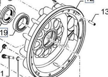 New Holland CR9080 Pokrywa Przedniego Napędu Przedniej Osi CZĘŚCI 84819478