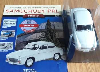 FSO Syrena 104 Hachette Kultowe samochody PRL biała nr 11 Legendy FSO 1:24
