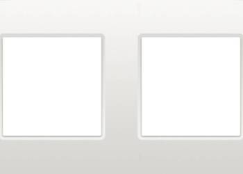 Niko -  ramka   Podwójna pokrywa 71 mm - Oryginalna biel - 101-76800