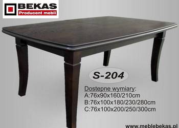 Stół S-204 Diament 2x3m Duży Bekas Dąb Orzech Buk