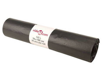 Worki na śmieci 250 szt. czarne 120 L WM-155340