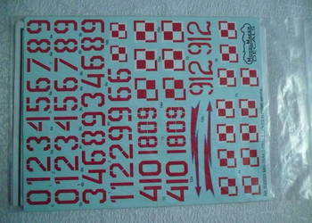 kalkomania MIG-15, skala 1/32, nowe polskie