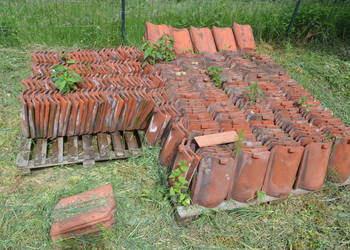 dachówki z rozbiórki 408szt  36,5 x 24,5 x 3,5cm