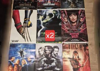 Plakaty kinowe Marvel/ DC, 59 sztuk