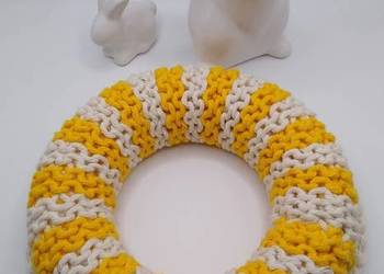 Oponka styropianowa obręcz koło baza sznurek wieniec (ecru żółty) Oponka styropianowa obręcz koło baza sznurek wieniec (ecru żółty)