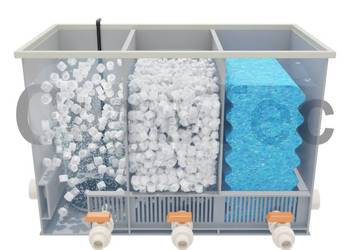 Filtr biologiczny CrawTec 3-komorowy 1 m³ do CWS i oczek wodnych