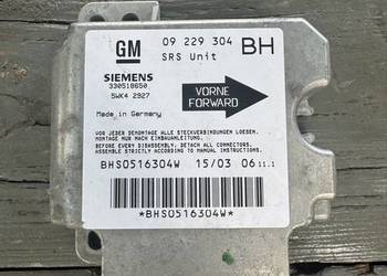 Moduł Airbag Srs 09229304bh Opel