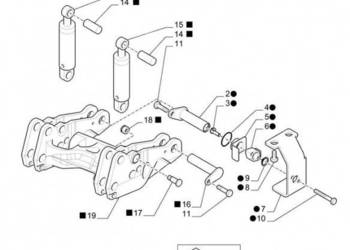 New Holland T6010 T6090 T6070 Sworzeń obrotowy 1-35-795-456