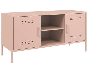 Szafka pod telewizor różowa 1005x39x505 cm stalowa WM-842989