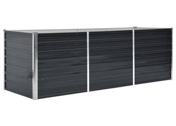 vidaXL Podwyższona donica, antracyt, 240x80x77 cm,(SKU:45726)