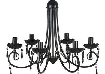 Żyrandol sześcioramienny, elegancki, czarny(sku240689) Żyrandol sześcioramienny, elegancki, czarny(sku240689)