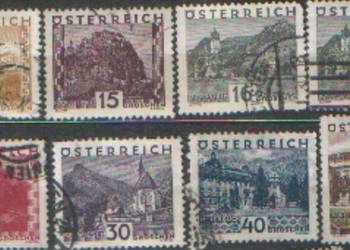 Zn. Austria Mi 498, 500,1, 3, 4, 6, 7,10 kas 1929