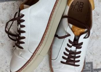 LAB 71×04 półbuty sneakersy skórzane buty męskie 44,wkł 28cm