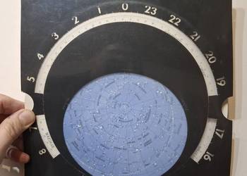 Mapa obrotowa nieba retro vintage