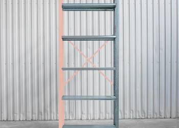 Regał magazynowy 5 półek DEXION 283x102x40cm MODUŁ DOSTAWNY stal ocynkowana