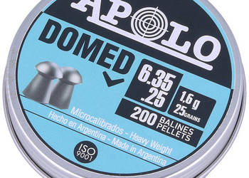 Śrut Apolo Domed 6.35 mm, 200 szt. 1.60g/25.0gr (13501)