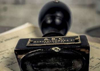 Przedwojenna pieczątka z Willi „Starodrzew” w Milanówku Warszawa przed 1939