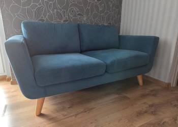 KANAPA KONSIMO TURKUSOWA 2 OSOBOWA +FOTEL