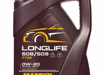 Olej Silnikowy 0W-20 Mannol LONGLIFE 508/509 5L 7922 0W20 Full Synthetic