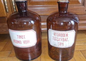 Butelki apteczne sztanglasy duże 2sztuki