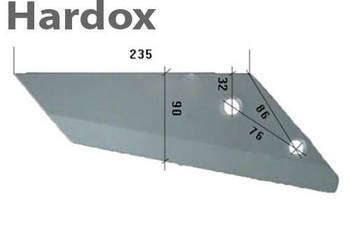 Lemiesz HARDOX 93950220 części do grubera agregatu POTTINGER