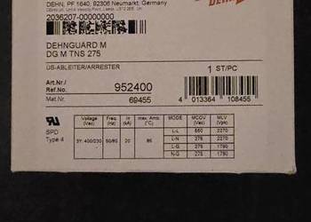 DEHN Ogranicznik przepięć M TNS 275, 4-biegunowy 952400