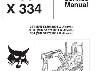Bobcat X331 X331E X334 instrukcja naprawy PL