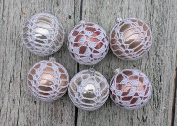 ZESTAW BOMBEK SZYDEŁKOWYCH - 6 szt nowe handmade