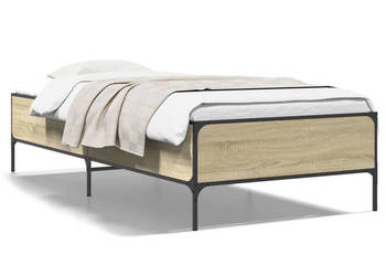 Rama łóżka dąb sonoma materiał drewnopochodny 75x190 cm WM-844992