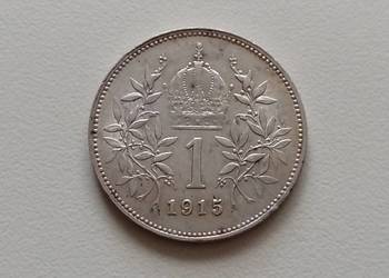 Moneta 1 korona 1915 r. Franciszek Józef I. Srebro Moneta 1 korona 1915 r. Franciszek Józef I. Srebro